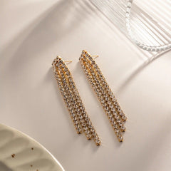 Tassel Drop Earrings | 18K Gold plated