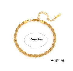 Hope Twisted Bracelet | 18K Gold plated