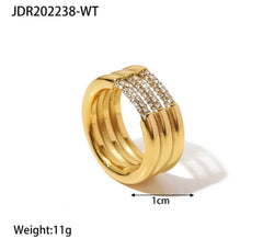 MIA RING | 18K Gold plated