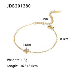 Square Chain Bracelet | 18K Gold plated