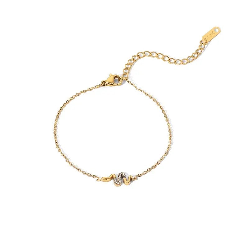 Snake chain Bracelet | 18K Gold plated