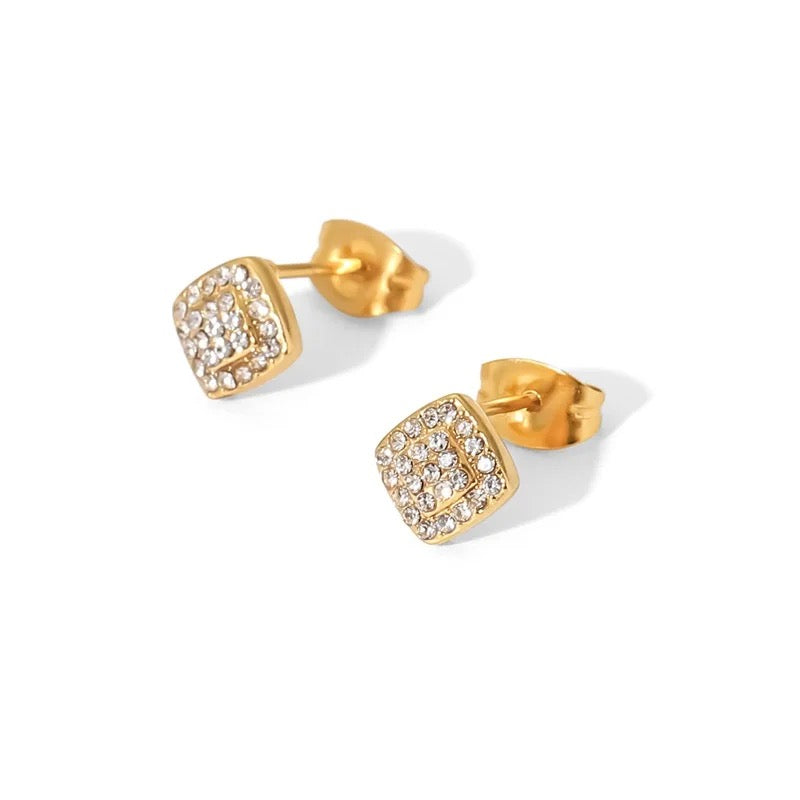 Ela Studs | 18K Gold plated