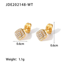 Ela Studs | 18K Gold plated