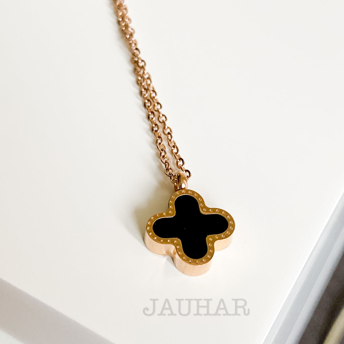 Reversible Clover Necklace | 18K Gold plated