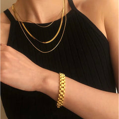 3 layered Chain | 18K Gold plated