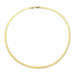 Single Snake Bone Chain | 18K Gold plated