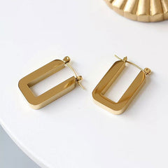 Square Hoops | 18K Gold plated